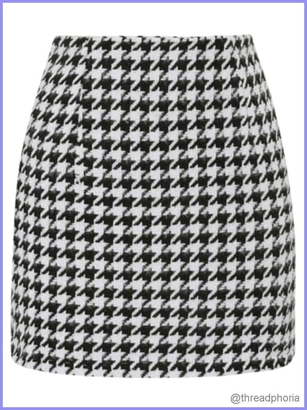 Women's High Waisted Plaid Bodycon Mini Skirt